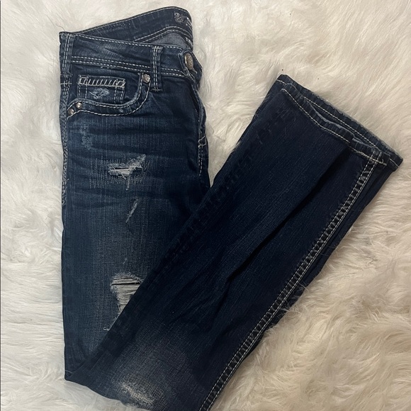 Silver Jeans Dark Blue Boot Cut Jeans - Picture 7 of 7